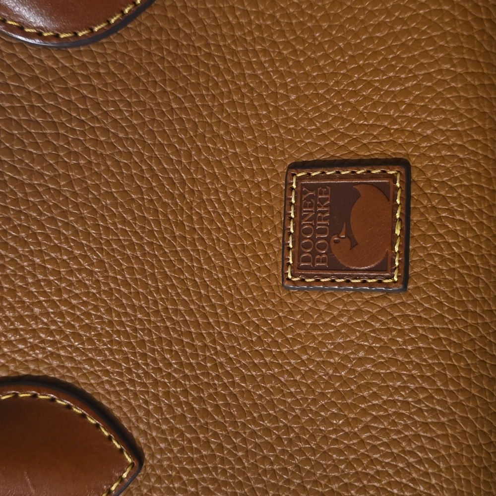 Brown Leather Dooney Bourke Handbag - Picture 3 of 4